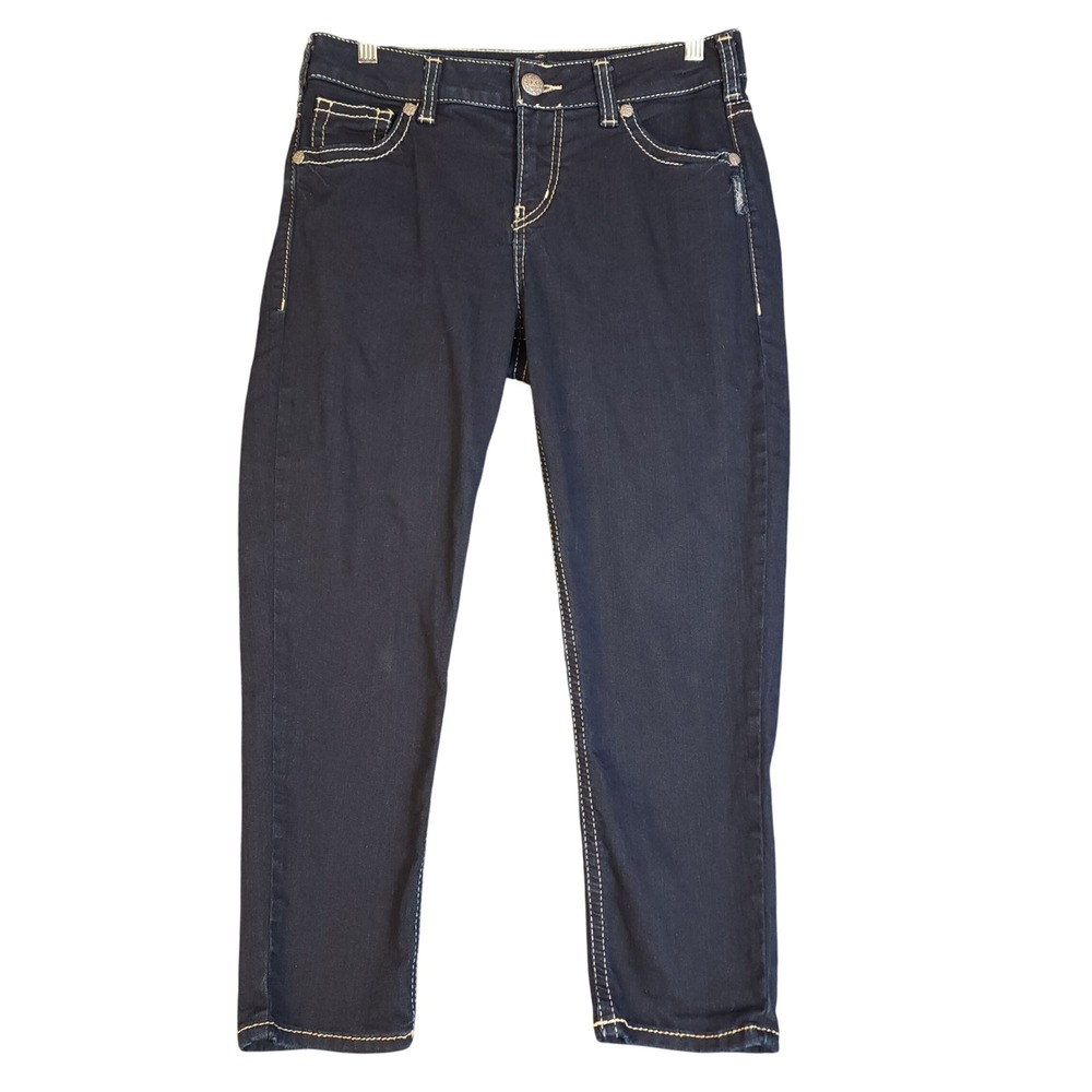 Silver Jeans Co. Suki Dark Wash Denim‎ Jeans Women's Size 31 Relaxed Fit